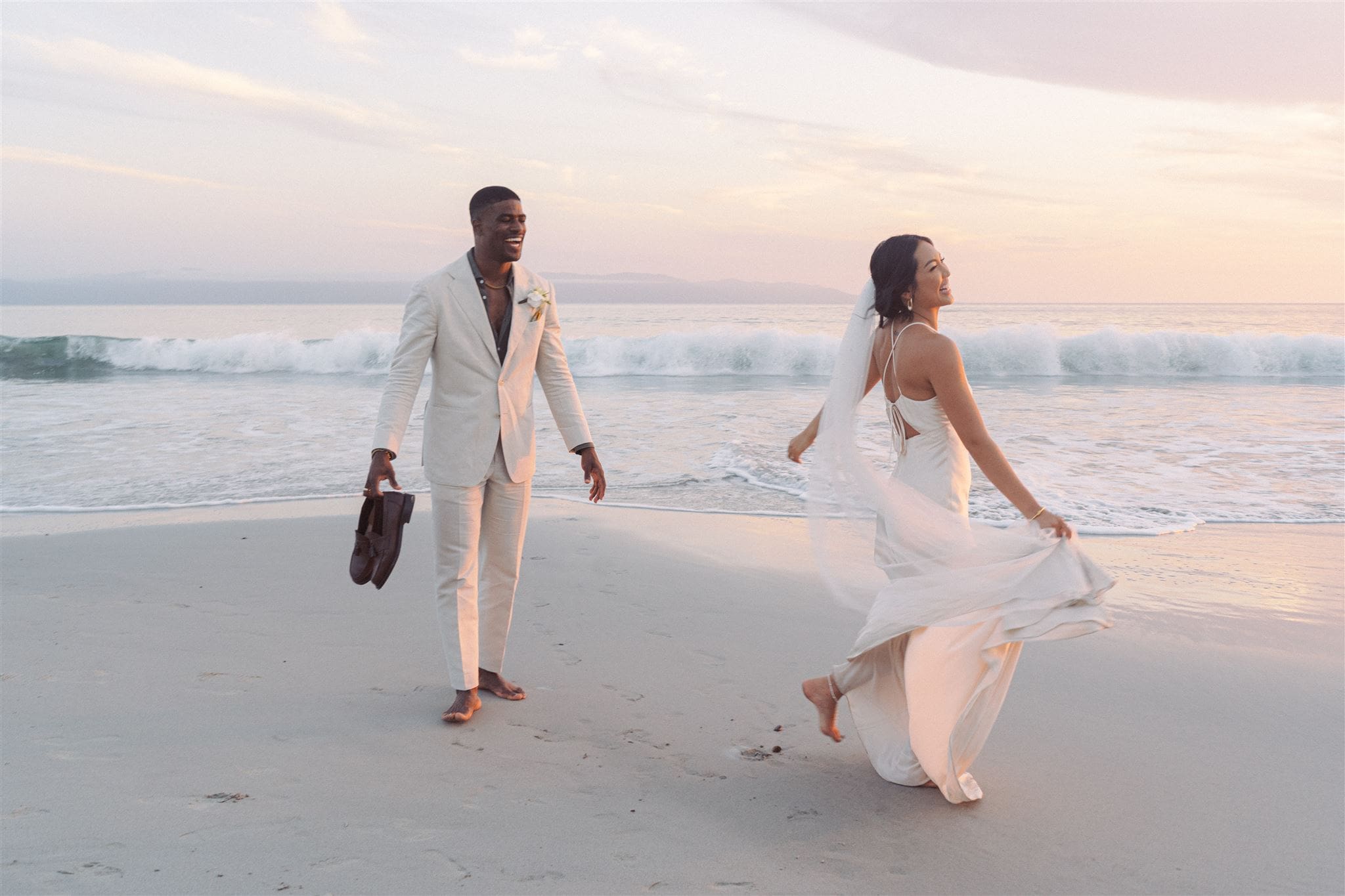 Kathy & Tre during their sunset session at Hotel W in PUnta Mita, Nayarit México. Shot on 35mm film - Portra 400